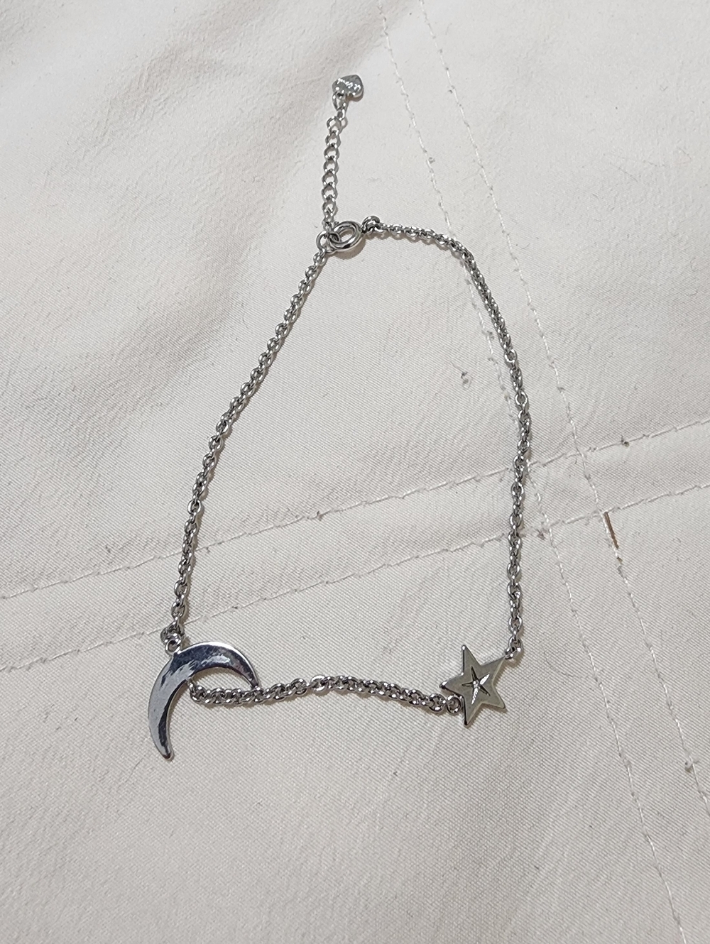 "Universal Love" Celestial Silver Moon & Star Bracelet